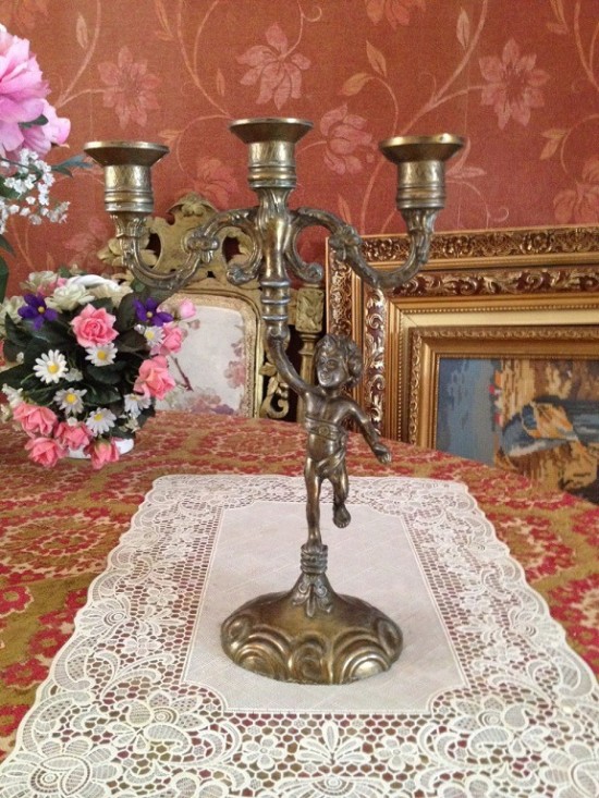 Vl k809 koperen kandelaar  3