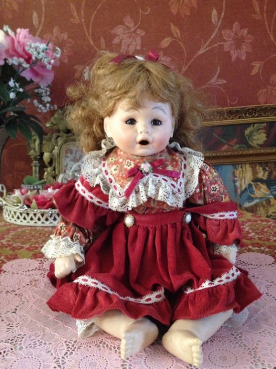 Vsp503 antieke pop porselein 3