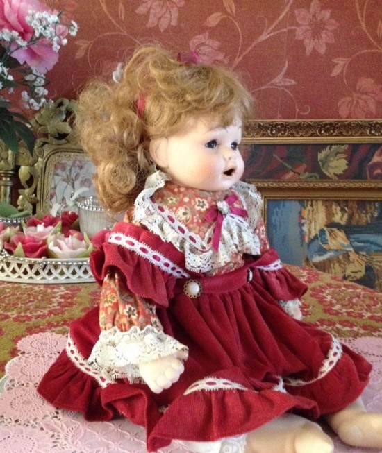 Vsp503 antieke pop porselein 5