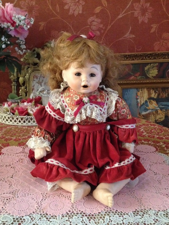 Vsp503 antieke pop porselein 7