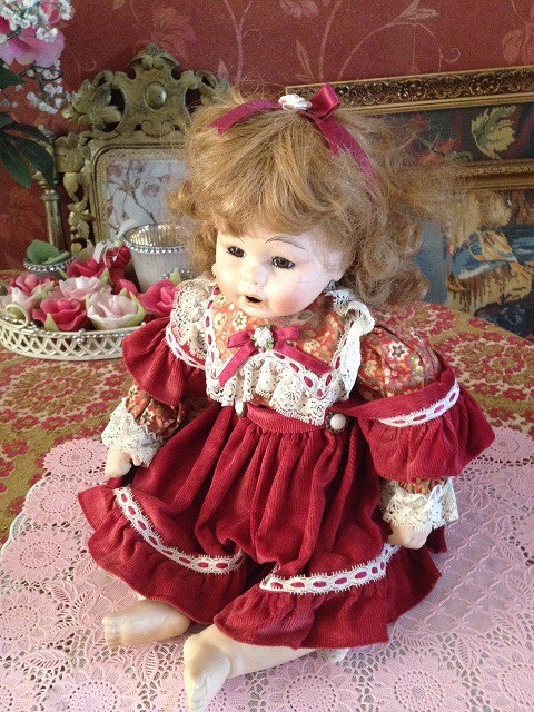 Vsp503 antieke pop porselein 8