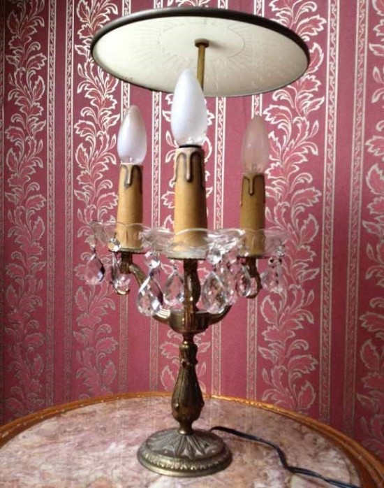 Vtl10144 12   kristallen lamp antiek