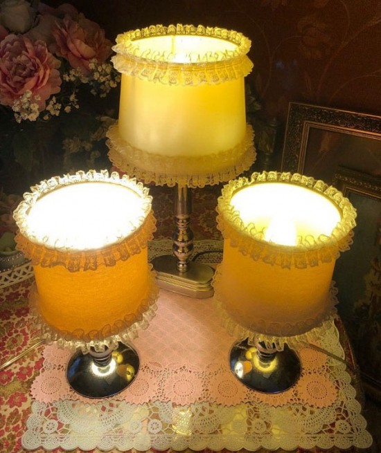 Vtl1064 vintage tafellampen creme 1