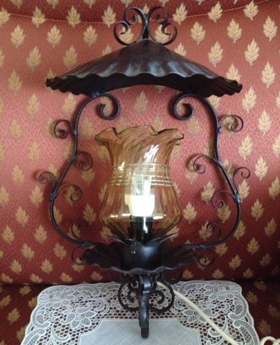 Vw2027 wandlamp vintage zwart goud 2