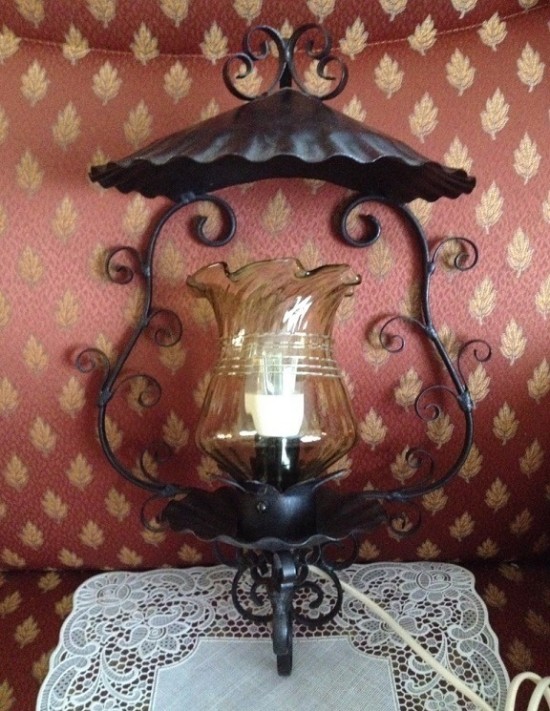 Vw2027 wandlamp vintage zwart goud 3