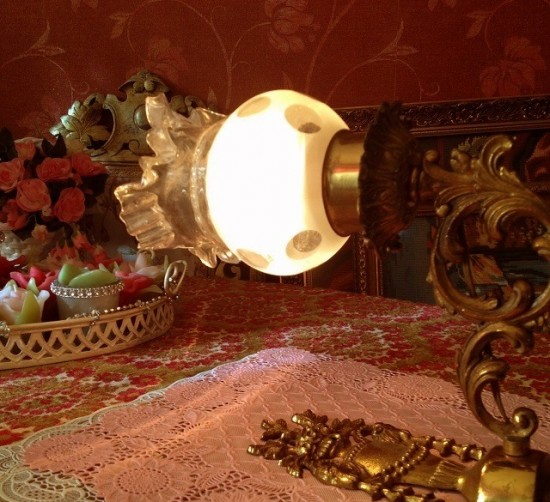 Vw2028 wandlamp antiek 12  goud 0