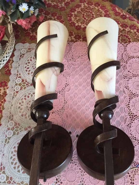 Vw234  art deco wandlampen 2 3