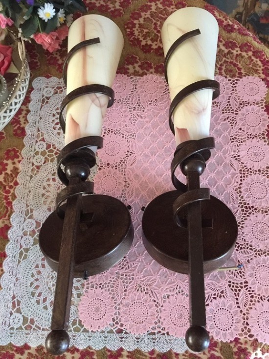 Vw234  art deco wandlampen 2 4