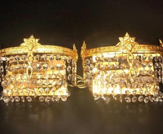 Vw238 5  kristallen wandlampen