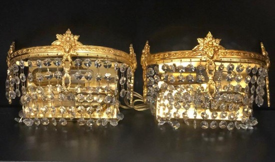 Vw238 wandlamp  goud