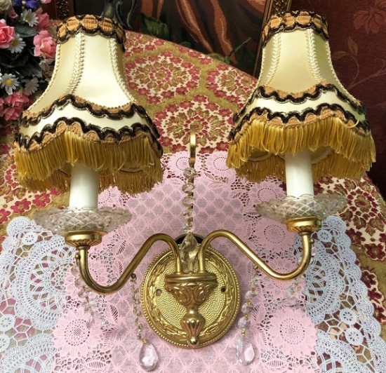 Vw252 8   kristallen wandlamp