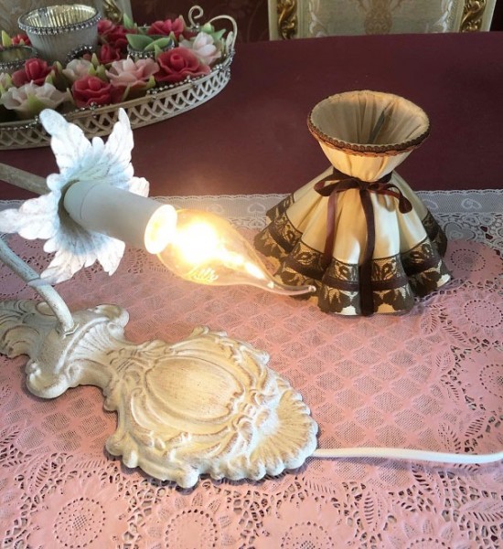 Vw293 4 brocante wandlamp