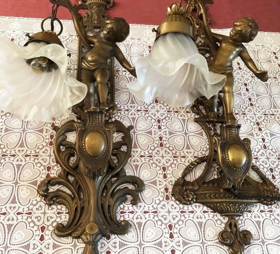 Vw294 4  wandlampen   engelen