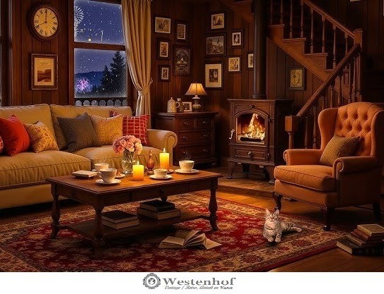 Wandklok hout 6  10136