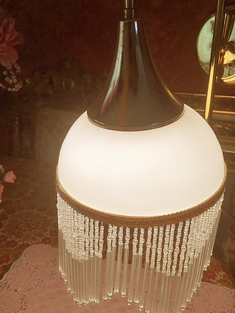 Wandlamp goud kralen 5