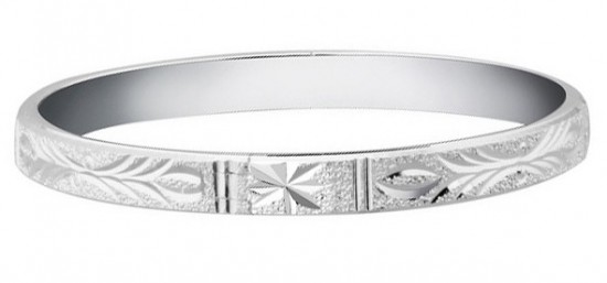 Zilveren925 dames plaat slavenarmband