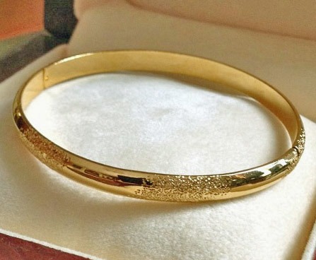 bewondering kwaliteit de sneeuw Slavenarmband goud damesarmband,18K gold plated armband dames, Maat 19cm -  Armbanden - Westenhof