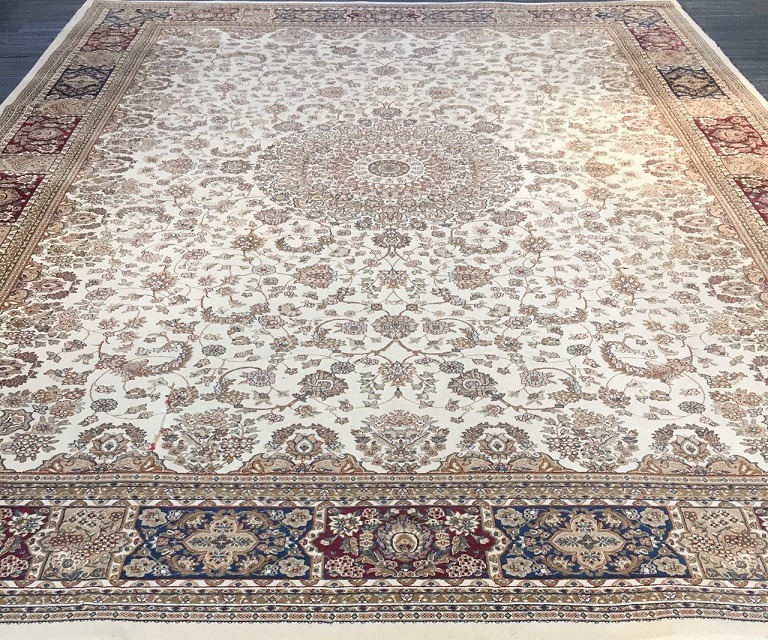 trimmen Niet verwacht Luchtvaart Groot oosters/perzisch tapijt/vloerkleed wol,vintage nain bloemen 400x300  cm - creme,bruin - Tapijten / Vloerkleden - Westenhof