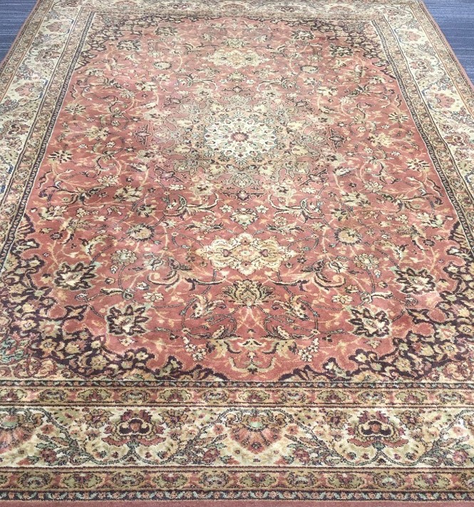 Voetzool fragment Langwerpig Vintage wollen oosters/perzisch tapijt /vloerkleed tabriz - oudroze 240x170  cm - Tapijten / Vloerkleden - Westenhof