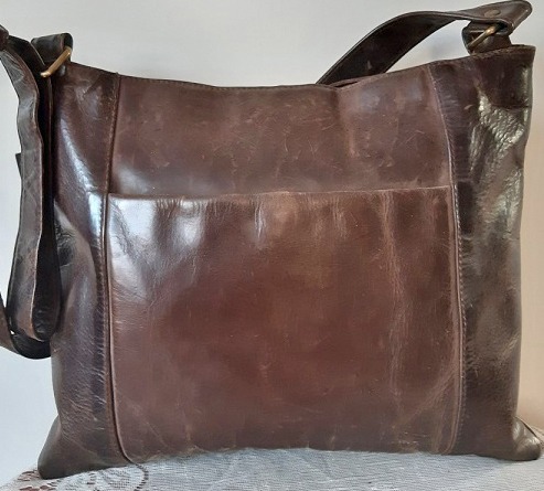 controller Zonder Belang Vintage Sac & Co leren tas dames/schoudertas/damestas bruin 100% leer -  Dames tassen - Westenhof