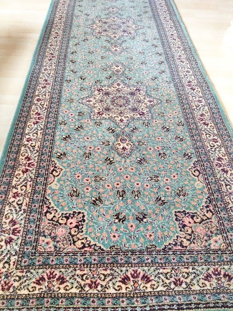 Opnemen emulsie ideologie Loper perzisch/oosters tapijt wol,tabriz mintgroen/groen 300x80 cm - Lopers  tapijten - Westenhof