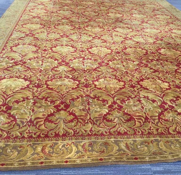 weer Buitenshuis Mail Groot barok wollen tapijt/vloerkleed vintage/retro klassiek goud,rood  400x300 cm - Tapijten / Vloerkleden - Westenhof